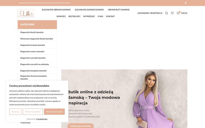 Kuvakaappaus sivustosta elilla.pl