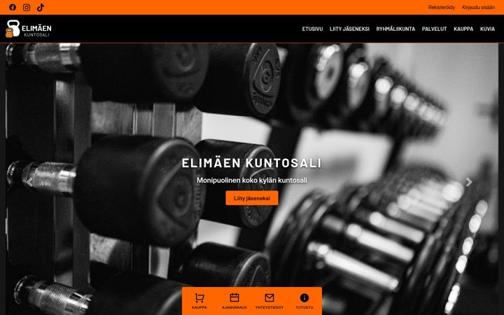 Screenshot di elimaenkuntosali.fi