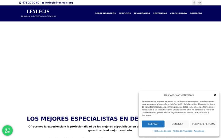 Skärmbild av eliminarhipotecamultidivisa.es