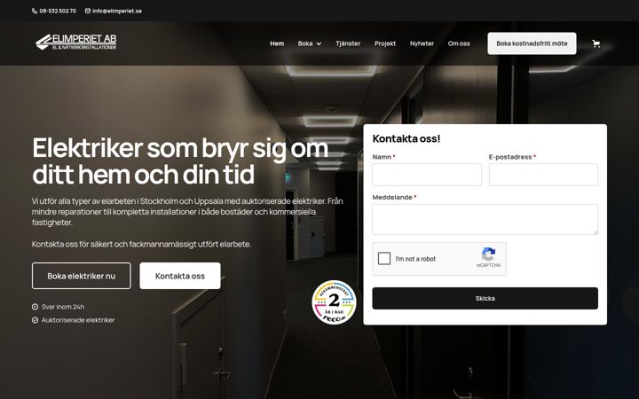 Skærmbillede af elimperiet.se