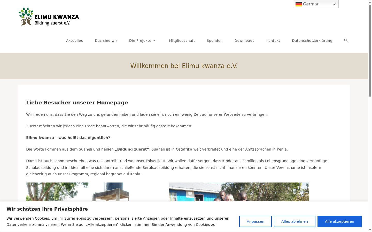 Zrzut ekranu banera zgody wyświetlanego przed jakąkolwiek interakcją