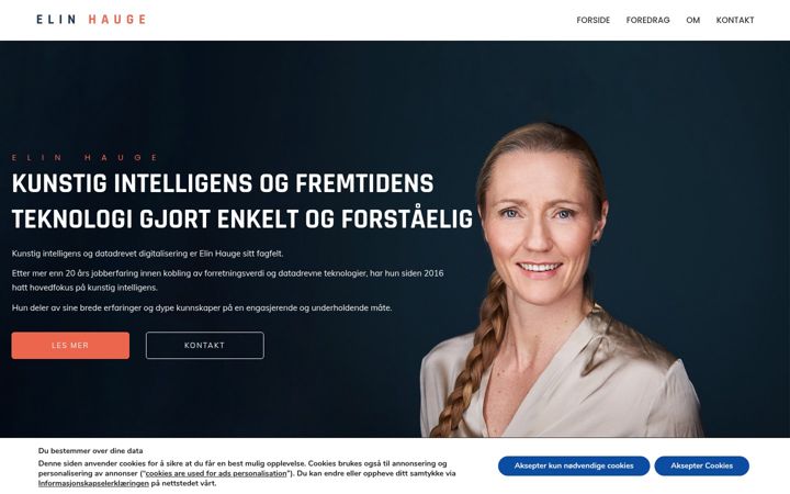 Ekrano kopija elin-hauge.no