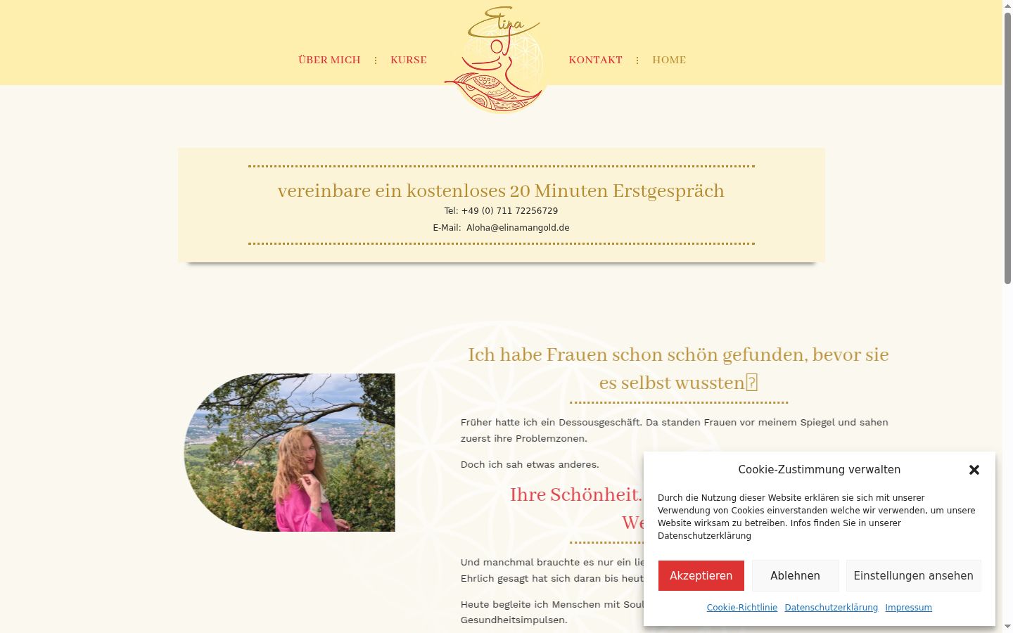 Screenshot tal-banner tal-kunsens muri qabel kwalunkwe interazzjoni