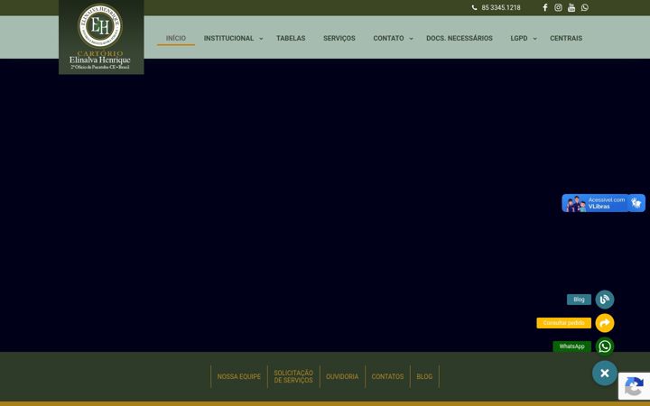 Screenshot of elinalvahenrique.not.br