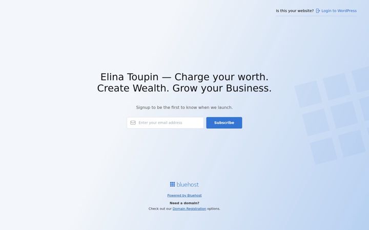 Screenshot of elinatoupin.com
