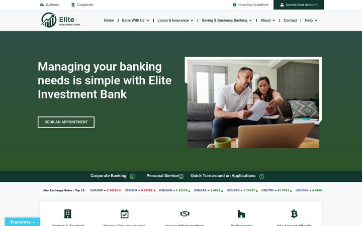 Screenshot of elinb.com