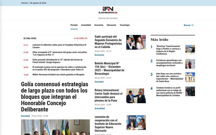 Screenshot of elinformativo24.com