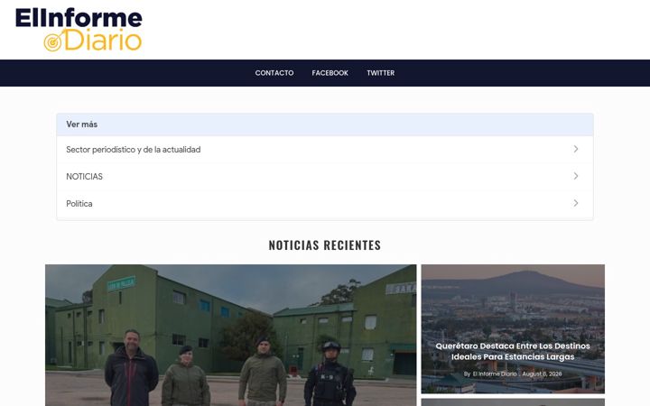 Screenshot of elinformediario.com.mx