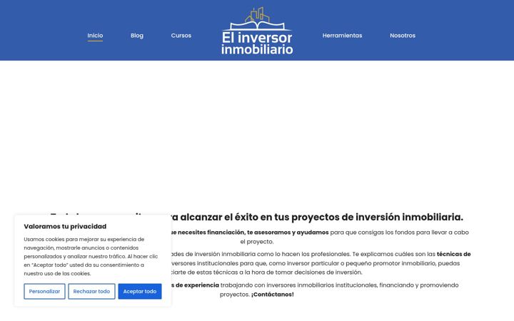 Screenshot of elinversorinmobiliario.com