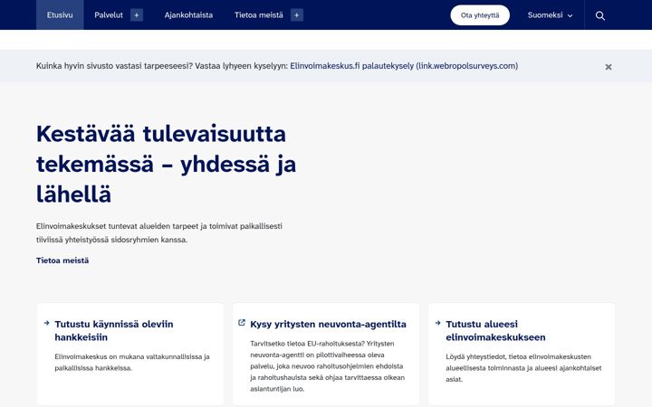 Screenshot of elinvoimakeskus.fi