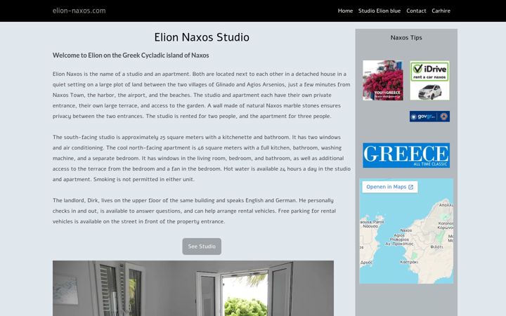 Screenshot of elion-naxos.com