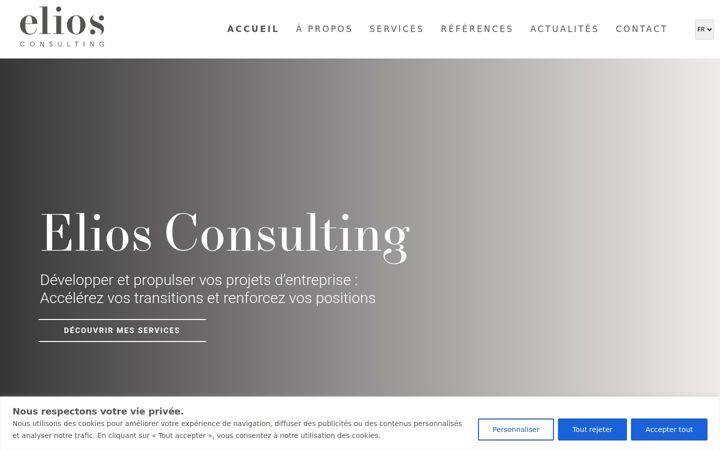 Skjermbilde av elios-consulting.ch