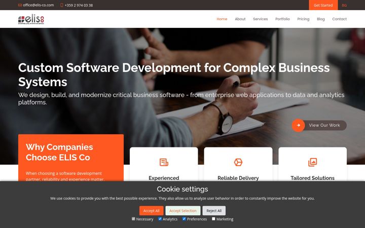 Screenshot of elis-co.com