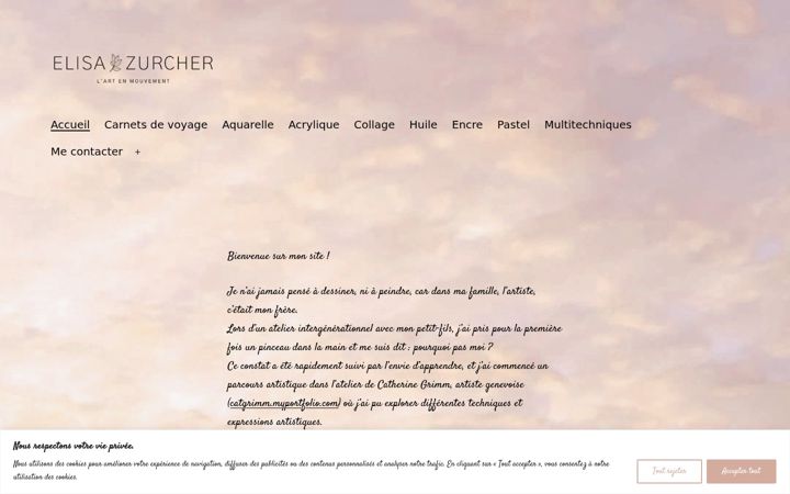 Skjermbilde av elisa-zurcher.ch