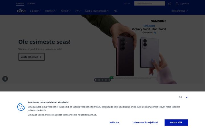 Screenshot of elisa.ee
