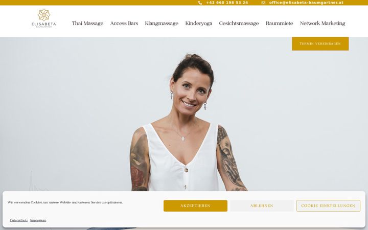 Snímek obrazovky elisabeta-baumgartner.at