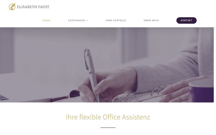 Snímek obrazovky elisabeth-faust.de