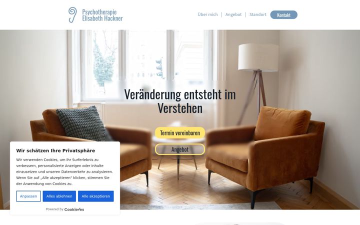 Zrzut ekranu elisabeth-hackner.at
