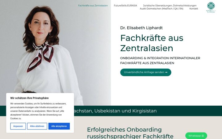 Snímek obrazovky elisabeth-liphardt.de