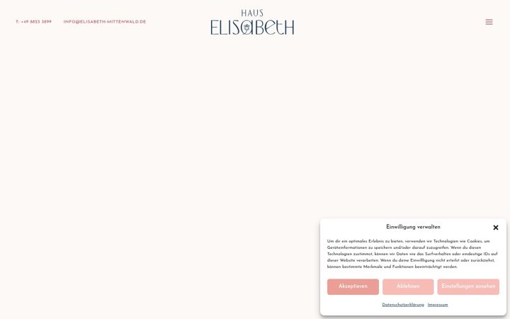 Ekrānuzņēmums no elisabeth-mittenwald.de