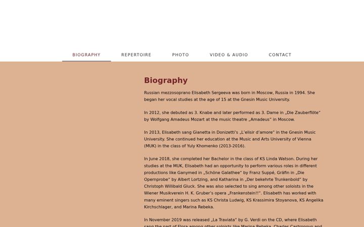 Screenshot of elisabeth-sergeeva.com