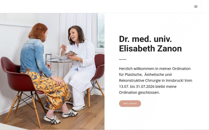 Zrzut ekranu elisabeth-zanon.at
