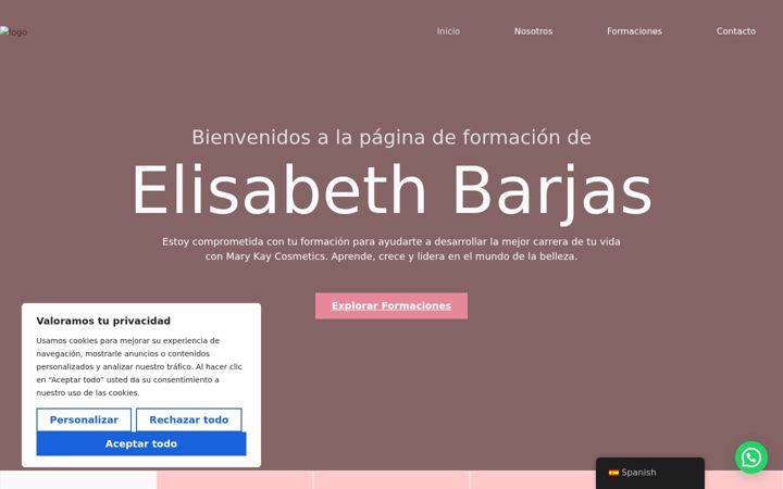Skärmbild av elisabethbarjas.es