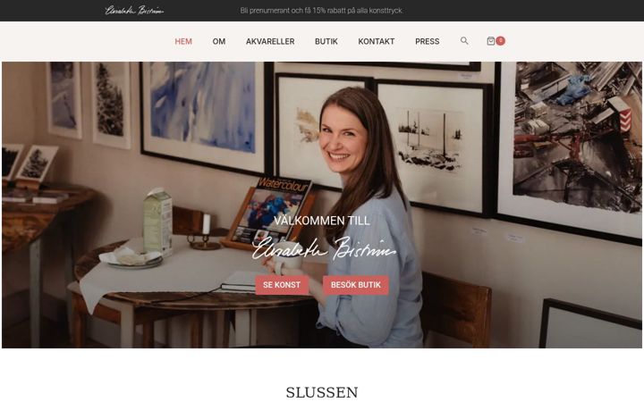 Screenshot ta' elisabethbistrom.se