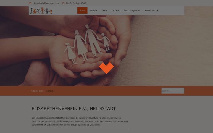 Screenshot of elisabethen-verein.org
