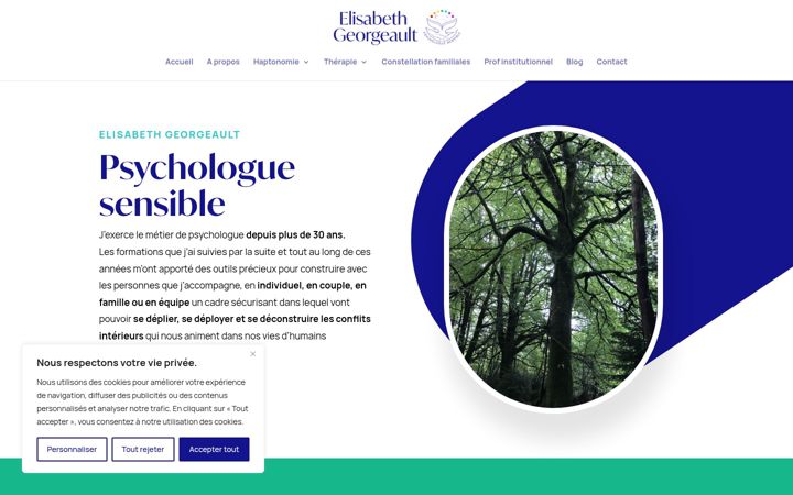 Screenshot of elisabethgeorgeault.com