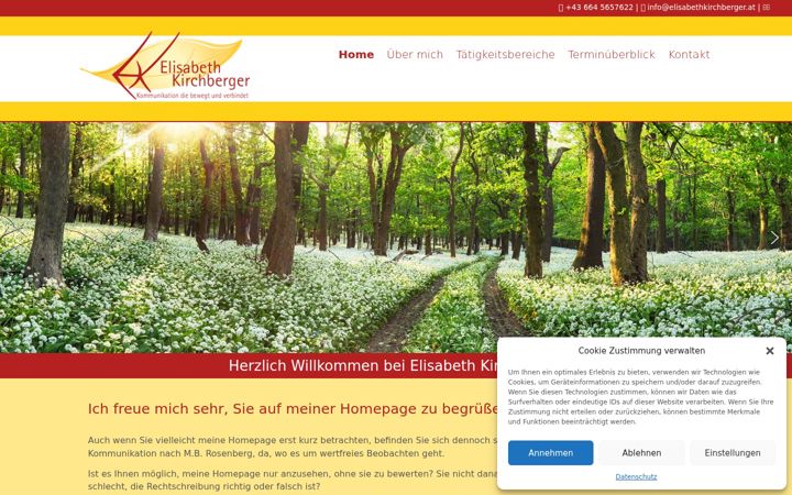 Zrzut ekranu elisabethkirchberger.at
