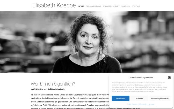 Ekrānuzņēmums no elisabethkoeppe.de
