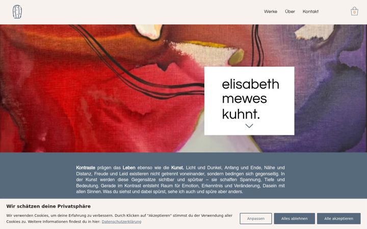 Ekrānuzņēmums no elisabethmeweskuhnt.de