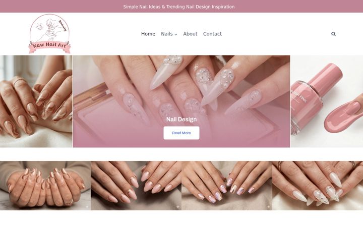 Screenshot of elisabethnails.com