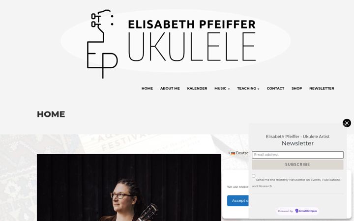 Екранна снимка на elisabethpfeiffer.de