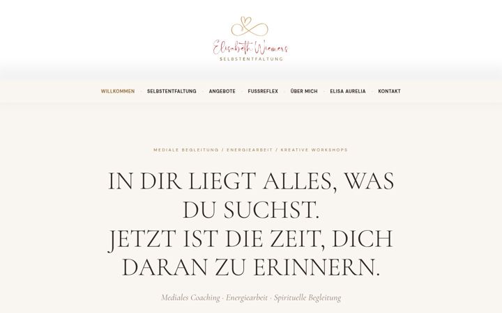 Screenshot of elisabethwiemers.com