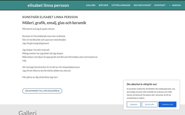 Screenshot ta' elisabetpersson.se