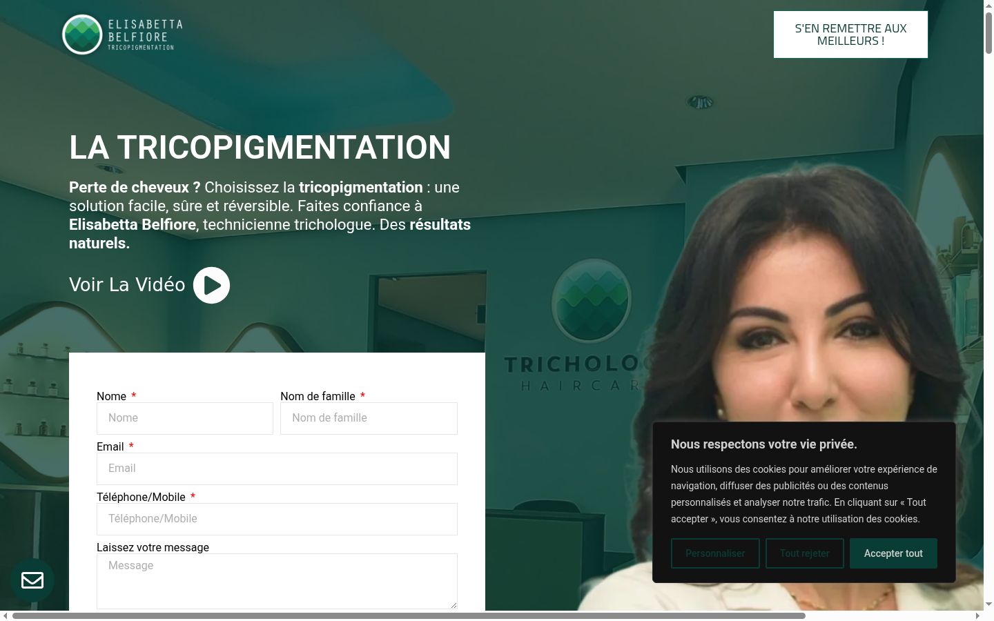 Screenshot des Einwilligungsbanners vor jeglicher Interaktion
