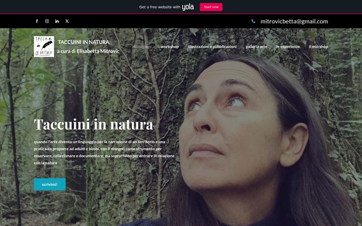 Screenshot of elisabettamitrovic.it