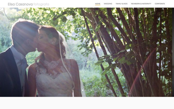 Screenshot of elisacasanovafotografa.com