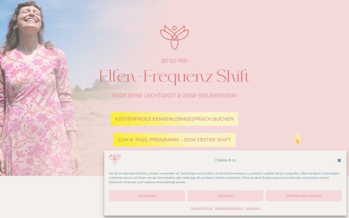 Screenshot of elisagoldwood.com