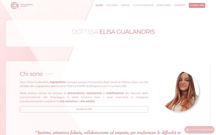 Screenshot of elisagualandris.it