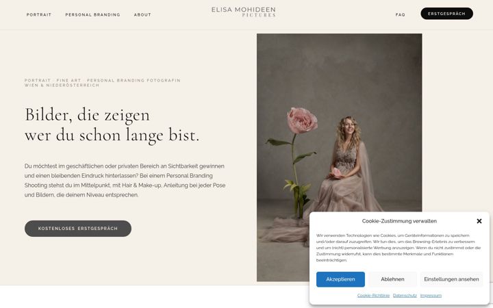 Screenshot of elisamohideenpictures.com