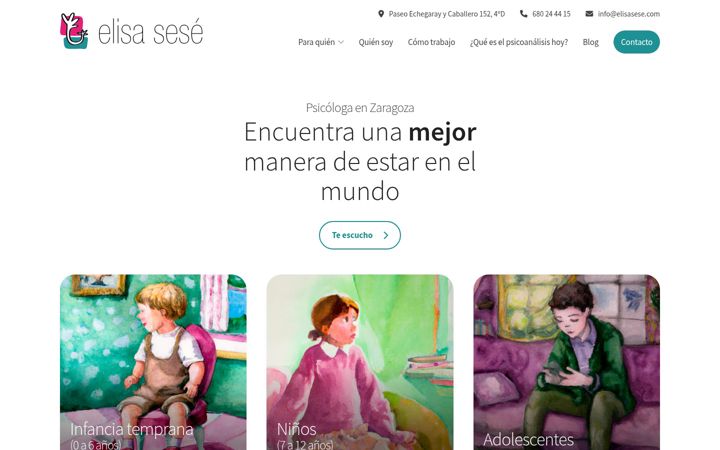 Screenshot of elisasese.com