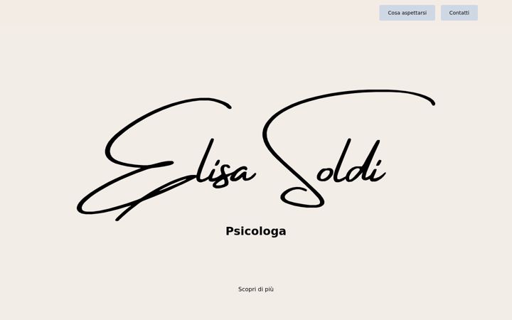 Screenshot of elisasoldipsicologa.it