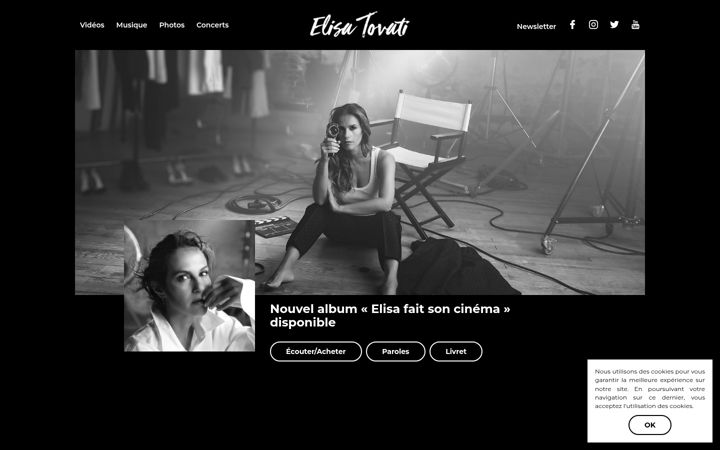 Screenshot ta' elisatovati.fr