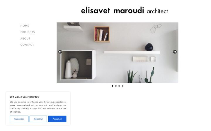 Skjermbilde av elisavetmaroudi.gr