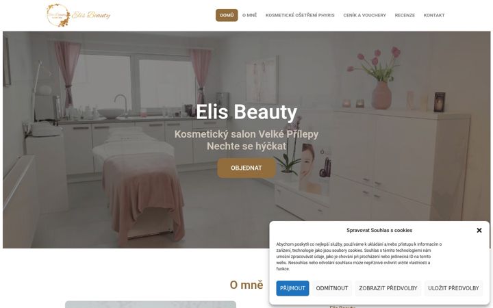 Skærmbillede af elisbeauty.cz