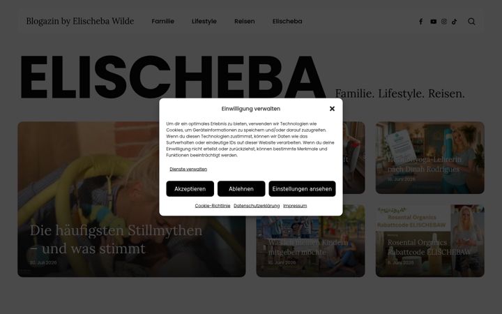 Екранна снимка на elischeba.de