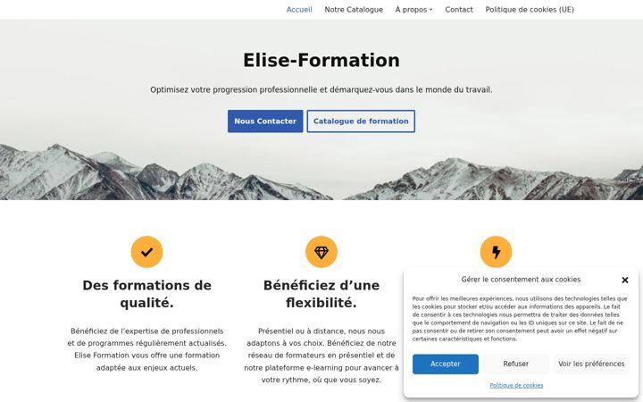 Képernyőkép: elise-formation.fr